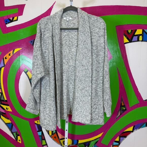 Madewell, Gray Cozy Knit Cardigan Sweater. Size Large. Excellent condition! - Picture 1 of 6
